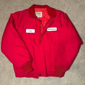 Vintage Walls Blizzard Pruf Red Bomber Jacket - Men’s Size Medium